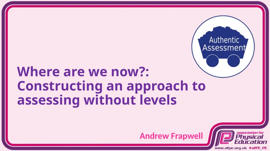 Where are we now?: Constructing an approach to