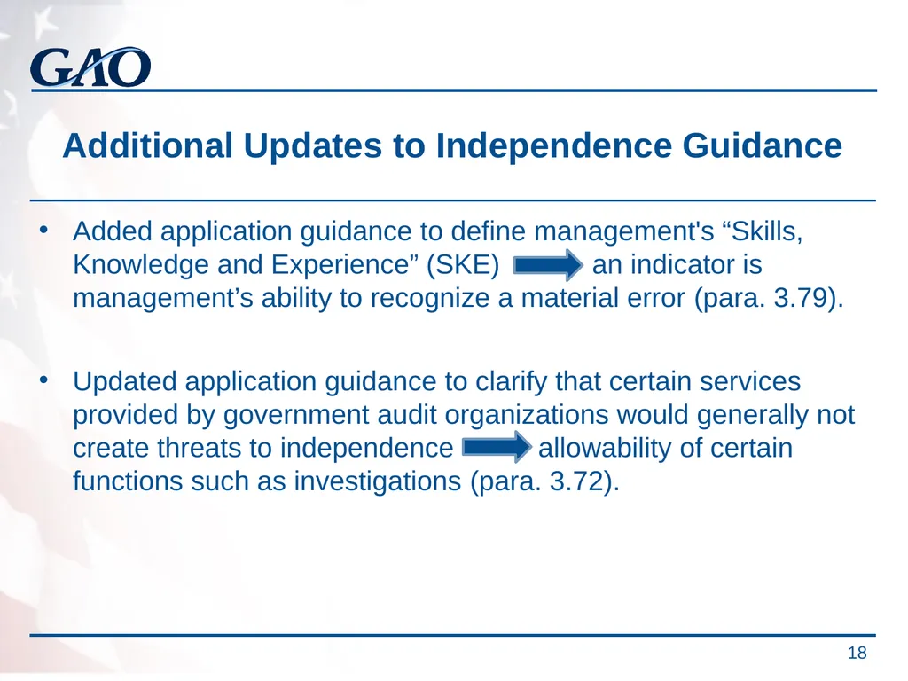 Update on the Developments in Government Auditing - slide 18 of 56