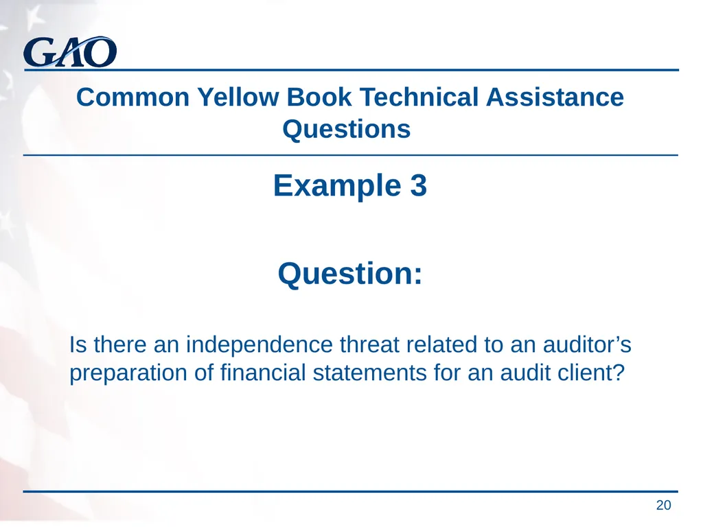 Update on the Developments in Government Auditing - slide 20 of 56
