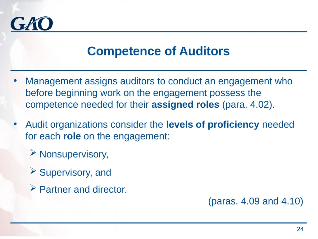 Update on the Developments in Government Auditing - slide 24 of 56