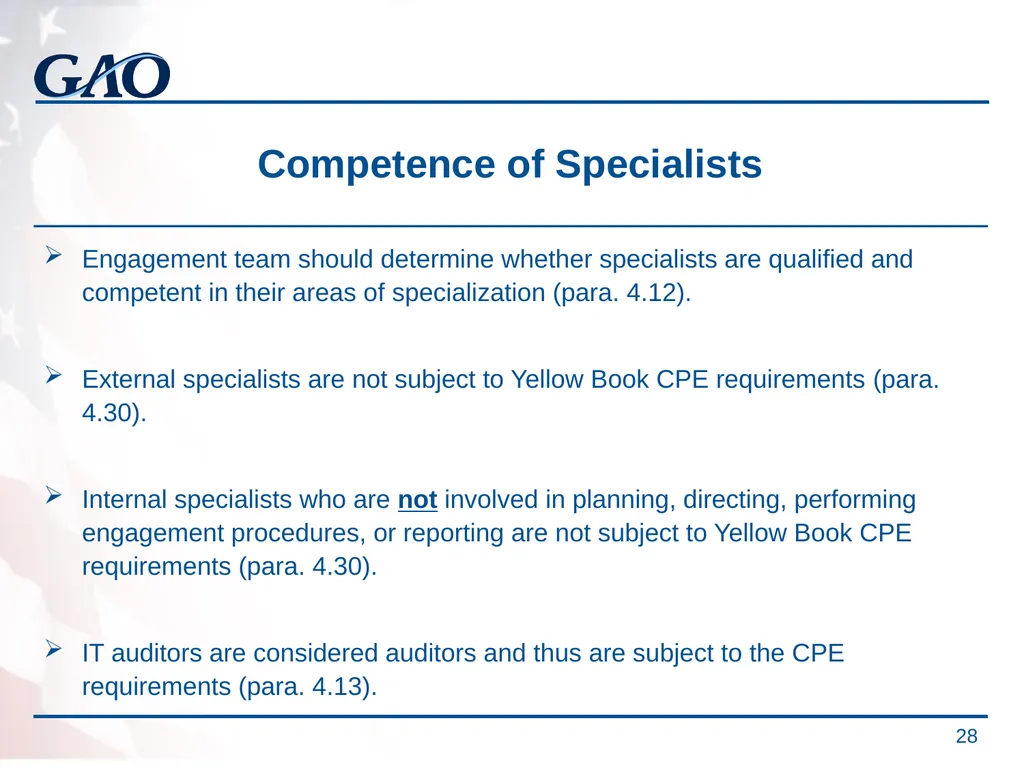 Update on the Developments in Government Auditing - slide 28 of 56