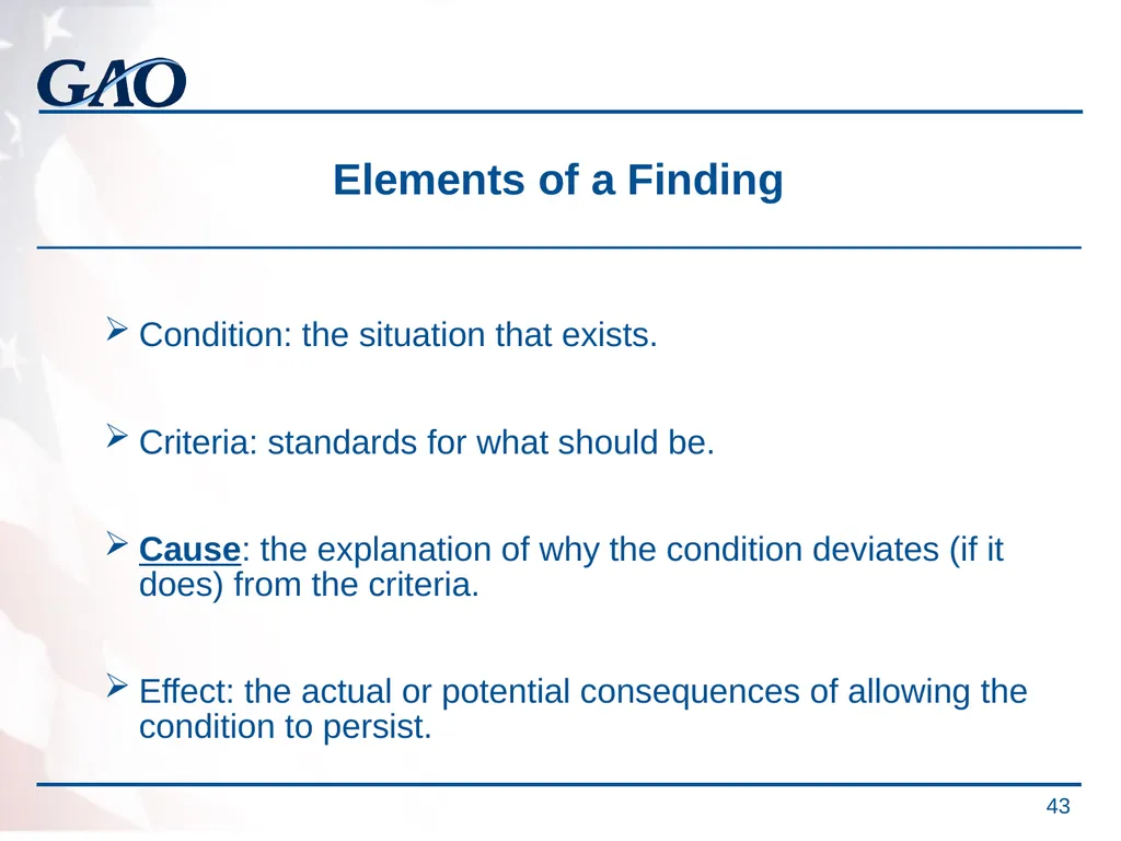 Update on the Developments in Government Auditing - slide 43 of 56