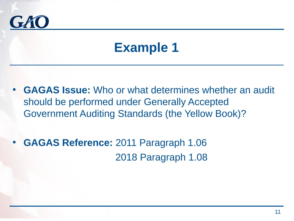 Update on the Developments in Government Auditing - slide 11 of 56