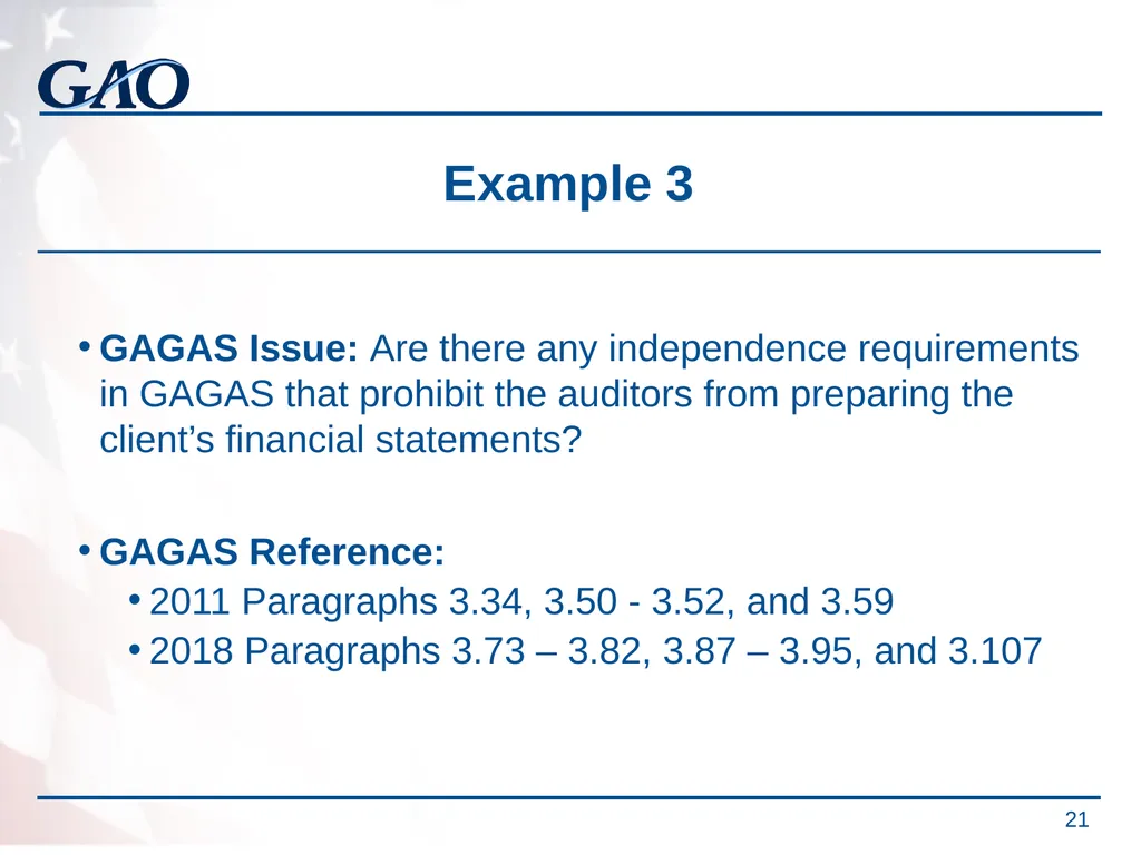 Update on the Developments in Government Auditing - slide 21 of 56