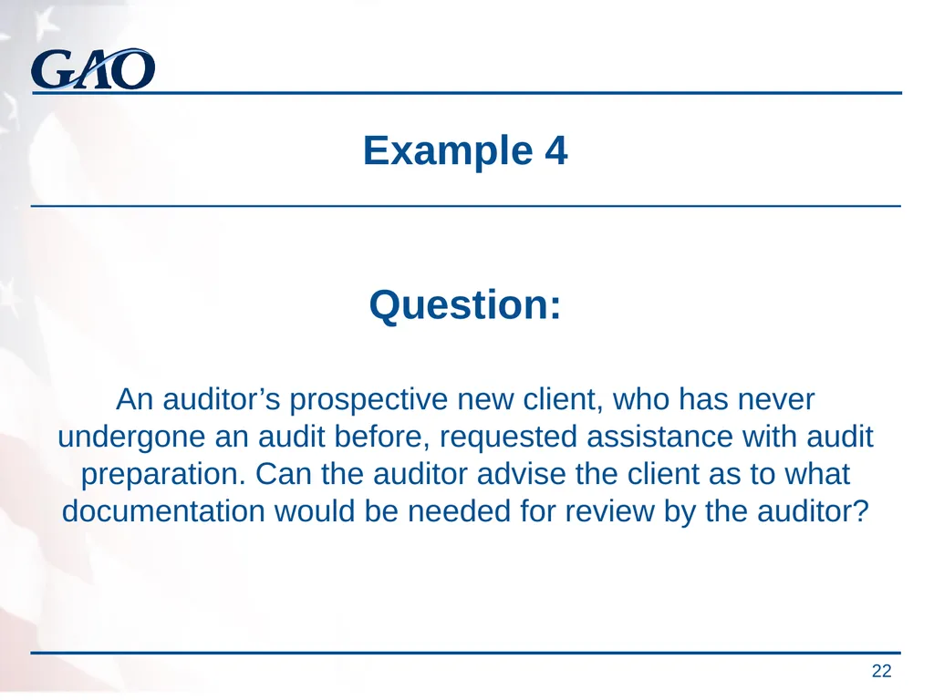 Update on the Developments in Government Auditing - slide 22 of 56