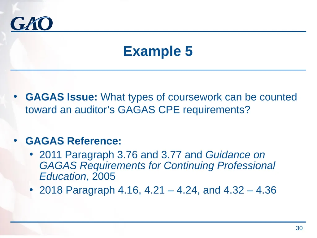 Update on the Developments in Government Auditing - slide 30 of 56