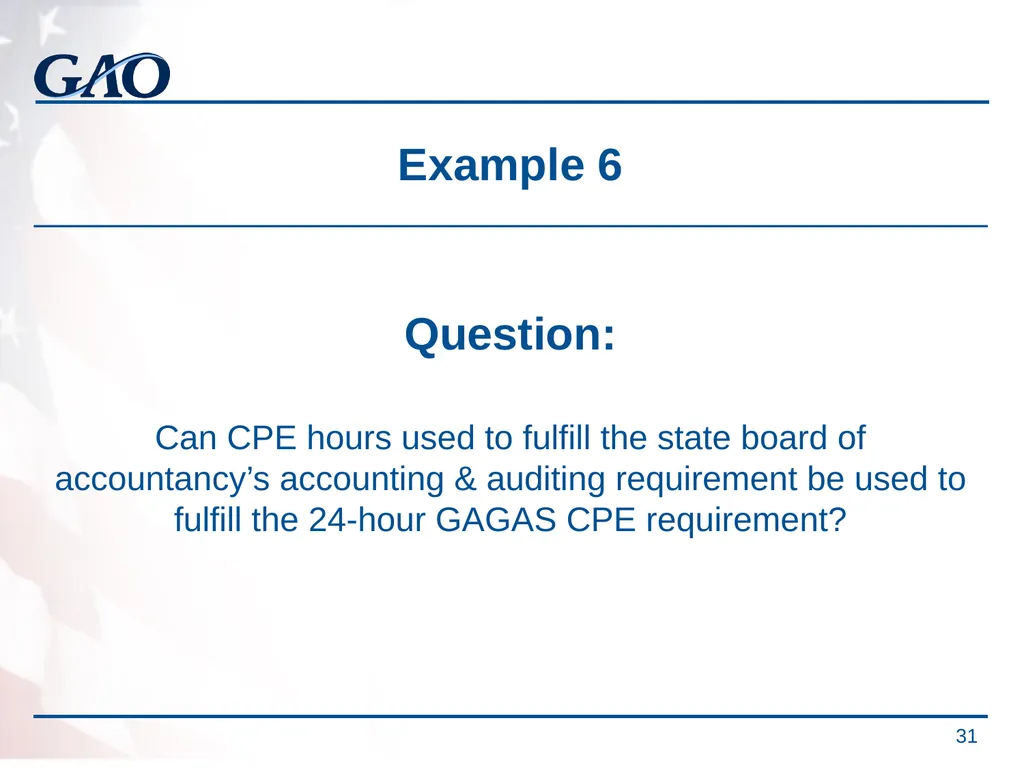 Update on the Developments in Government Auditing - slide 31 of 56
