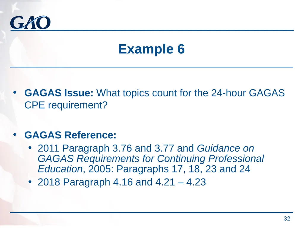 Update on the Developments in Government Auditing - slide 32 of 56