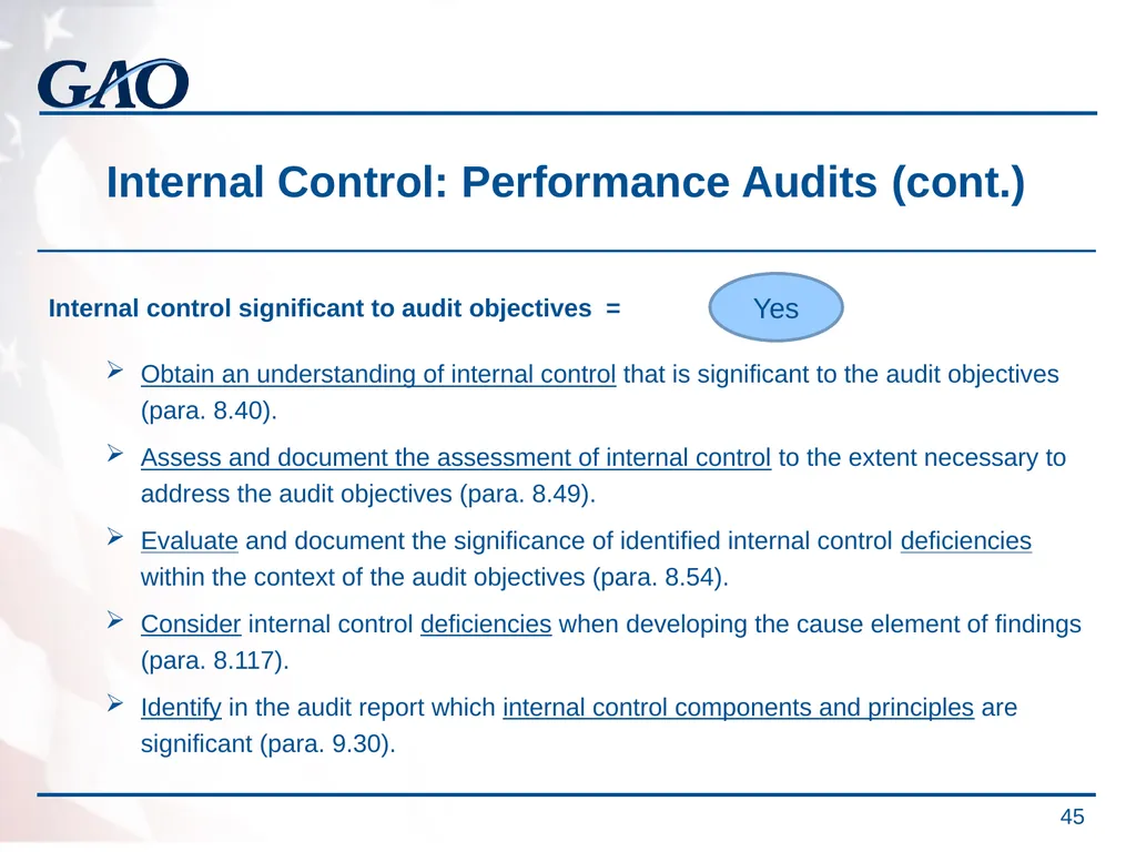 Update on the Developments in Government Auditing - slide 45 of 56
