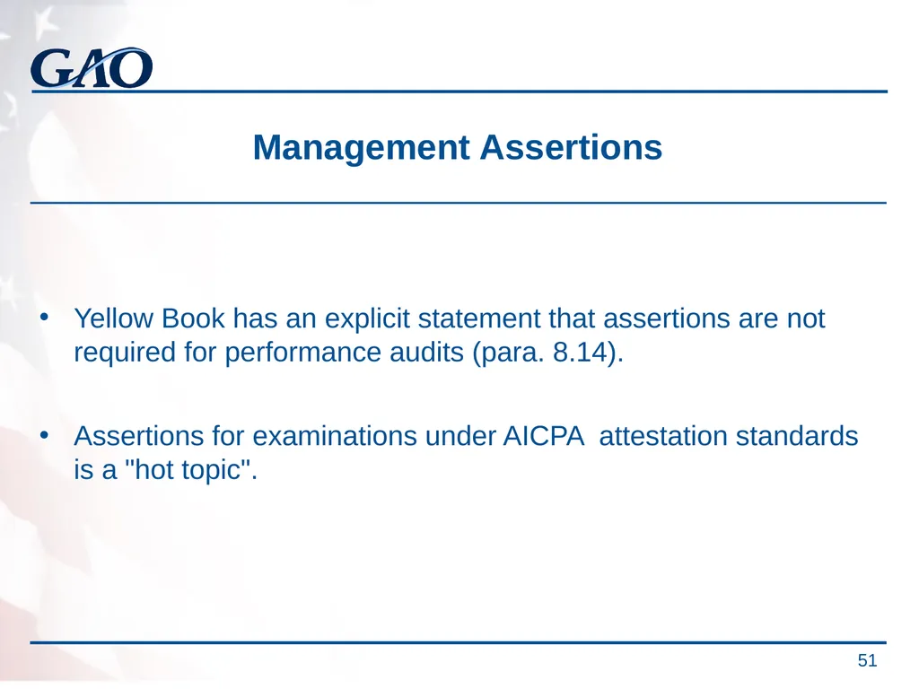 Update on the Developments in Government Auditing - slide 51 of 56