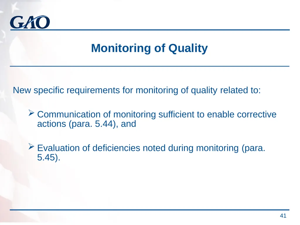 Update on the Developments in Government Auditing - slide 41 of 56