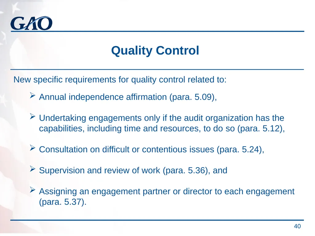 Update on the Developments in Government Auditing - slide 40 of 56
