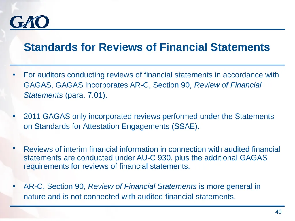 Update on the Developments in Government Auditing - slide 49 of 56