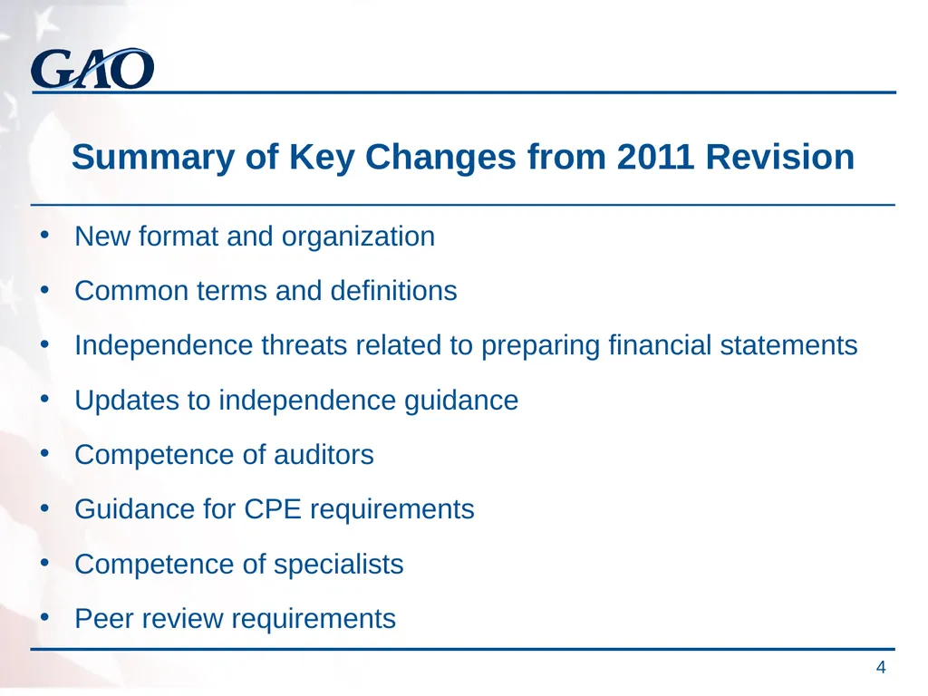Update on the Developments in Government Auditing - slide 4 of 56