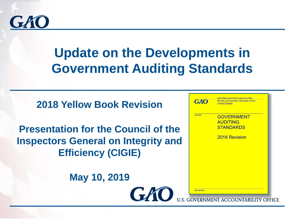 Update on the Developments in Government Auditing - slide 1 of 56