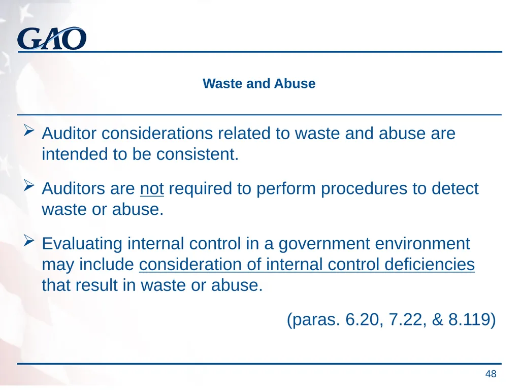 Update on the Developments in Government Auditing - slide 48 of 56