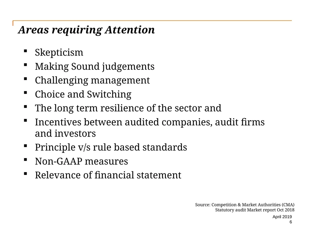 Audit Quality Issues and Audit Quality Indicators - slide 6 of 55