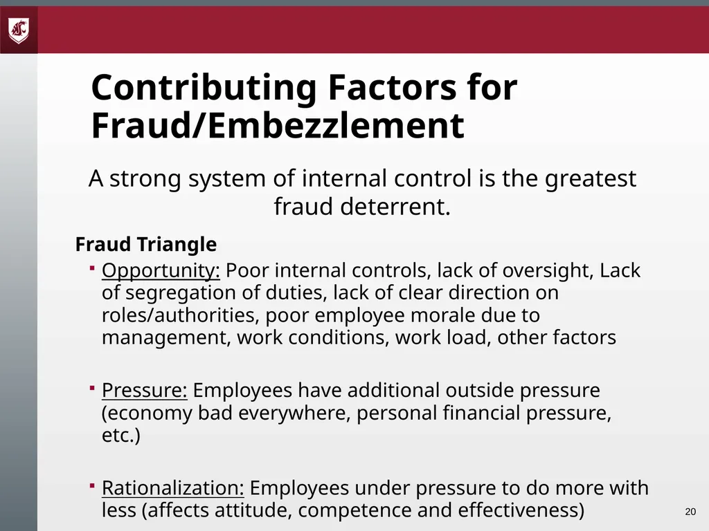 Audits and Internal Controls Presented by: Tami - slide 20 of 50