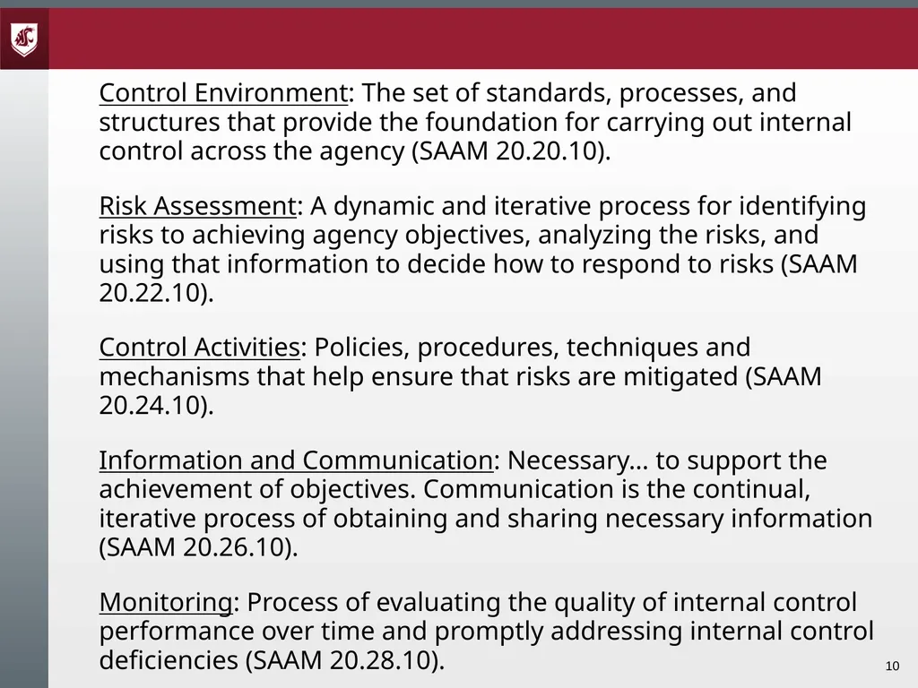 Audits and Internal Controls Presented by: Tami - slide 10 of 50