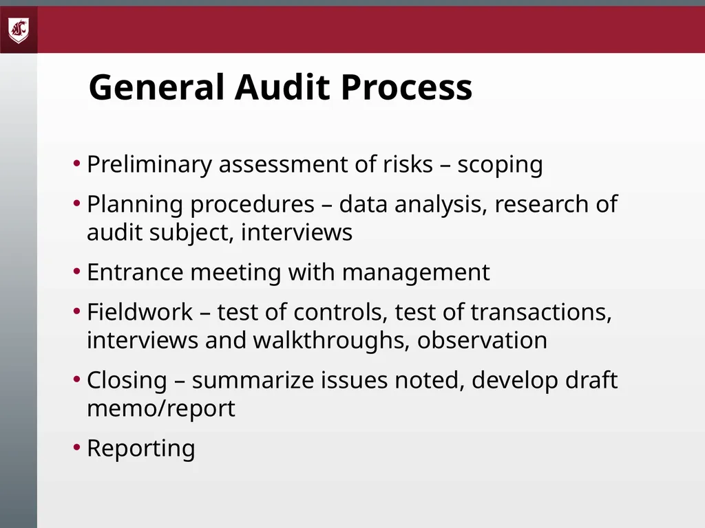 Audits and Internal Controls Presented by: Tami - slide 17 of 50