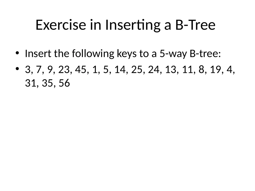 B-Tree Insert and Delete Demo Demo Demo slide by: - slide 12 of 23