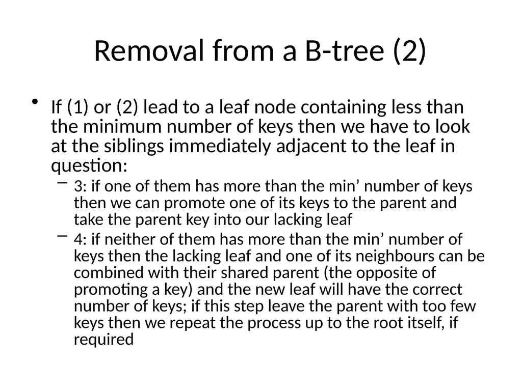 B-Tree Insert and Delete Demo Demo Demo slide by: - slide 15 of 23