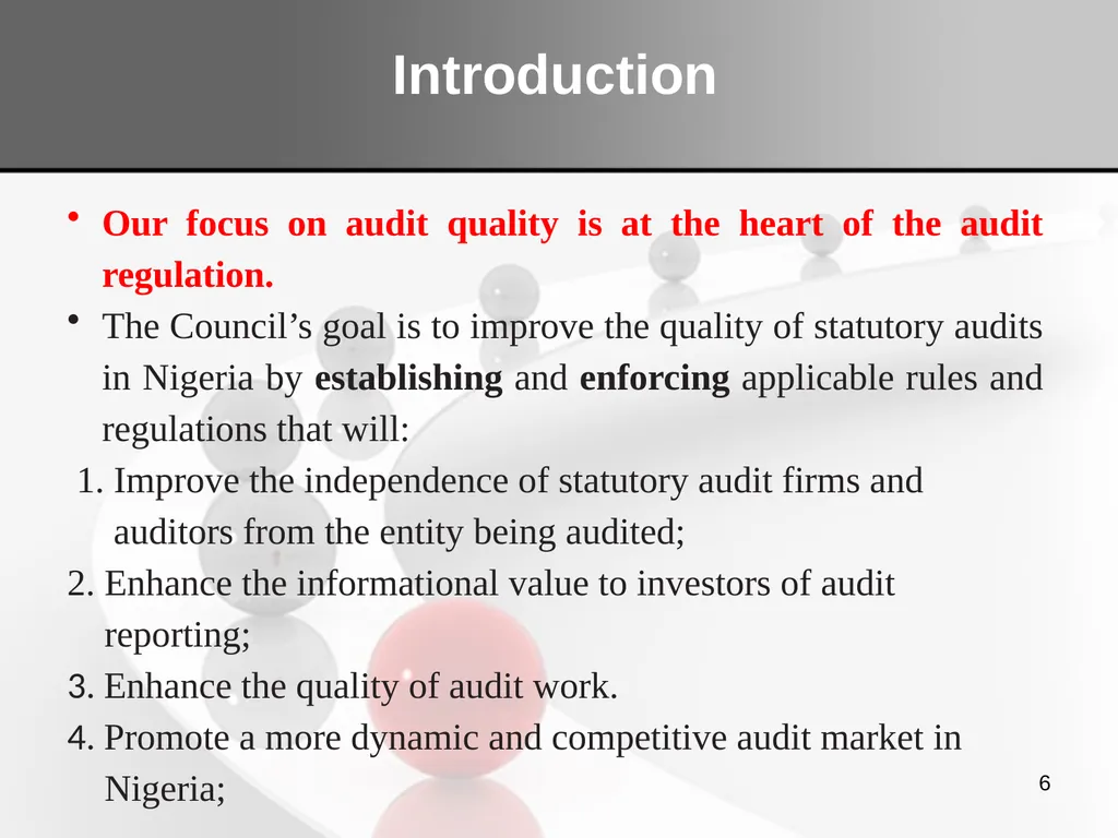Understanding the FRC’s Audit Regulations 2020: - slide 6 of 41