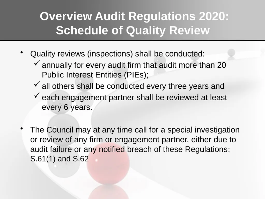 Understanding the FRC’s Audit Regulations 2020: - slide 33 of 41
