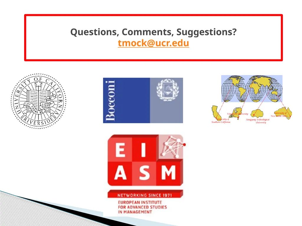 Audit Quality: What are the weak links? 4th - slide 24 of 25