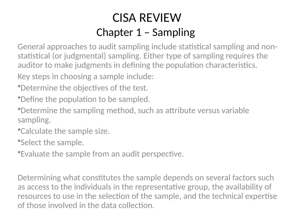 CISA REVIEW The material provided in this slide - slide 19 of 45