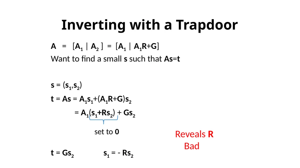 Simple Lattice Trapdoor Sampling from a Broad - slide 10 of 19