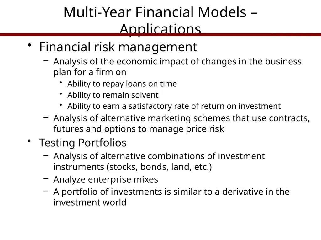 Lecture 15-2 Building Financial Models Material - slide 13 of 15