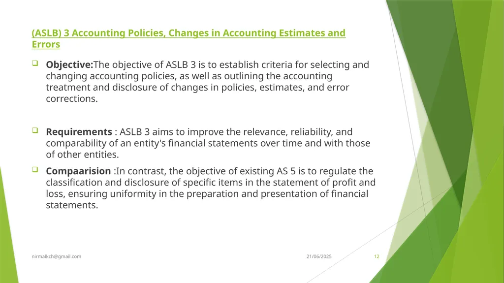 Financial Reporting Standards and Transparency - slide 12 of 28