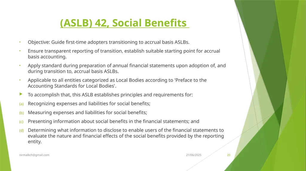 Financial Reporting Standards and Transparency - slide 20 of 28