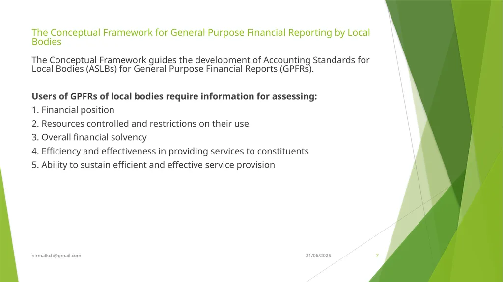 Financial Reporting Standards and Transparency - slide 7 of 28