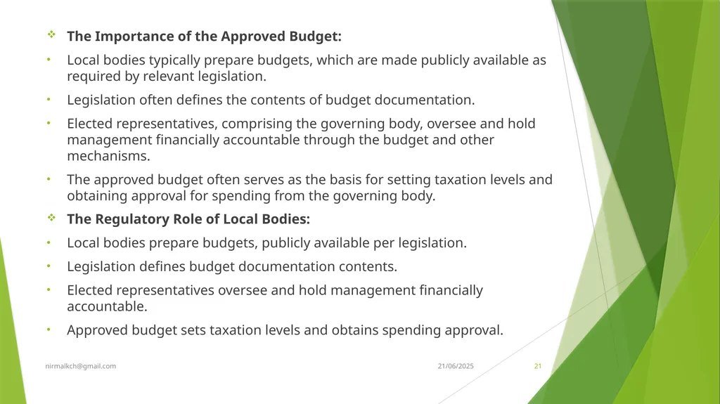 Financial Reporting Standards and Transparency - slide 21 of 28