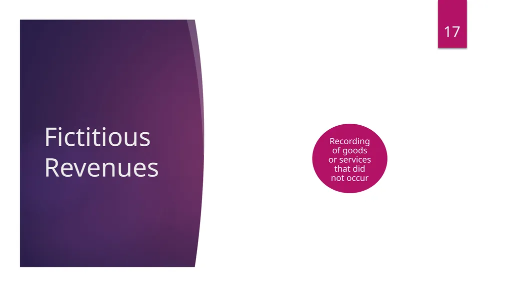 FRAUDS IN FINANCIAL STATEMENT Damania & Varaiya - slide 17 of 33