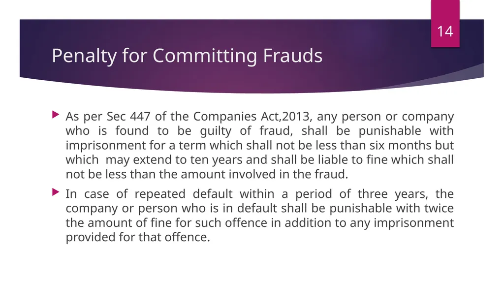 FRAUDS IN FINANCIAL STATEMENT Damania & Varaiya - slide 14 of 33