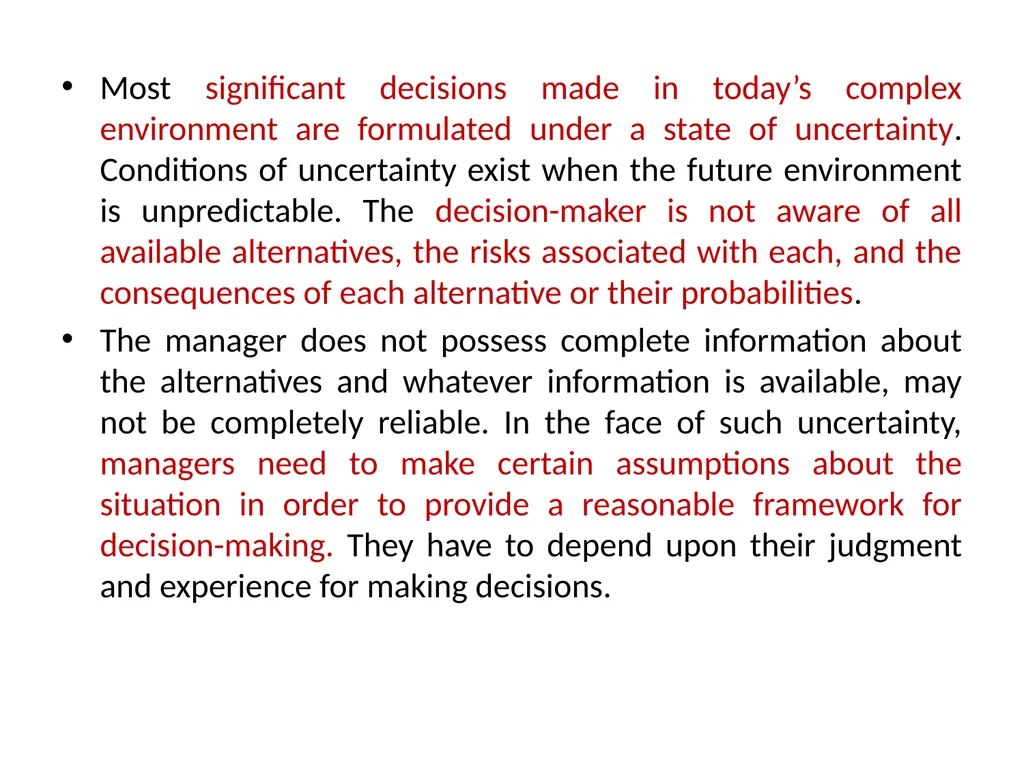 UNIT IV Decision Making by: Dr. Pravin Kumar - slide 12 of 65
