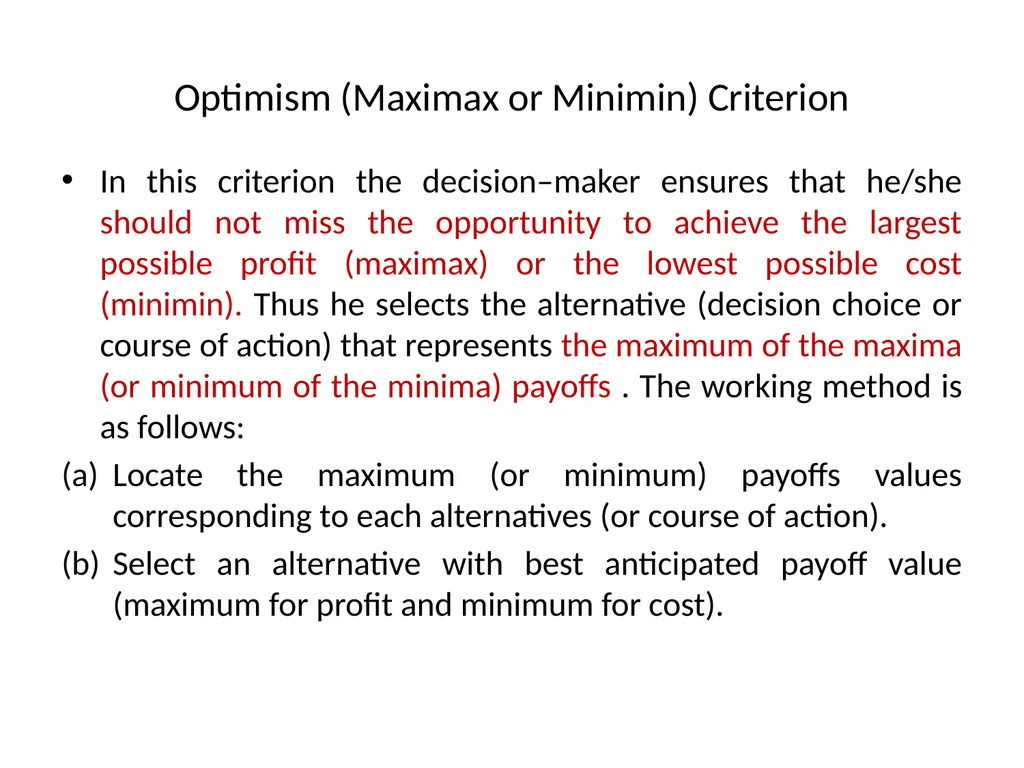 UNIT IV Decision Making by: Dr. Pravin Kumar - slide 14 of 65