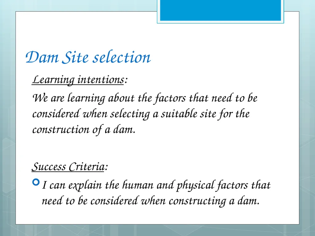River Basin Management Higher Geography Structure - slide 3 of 14