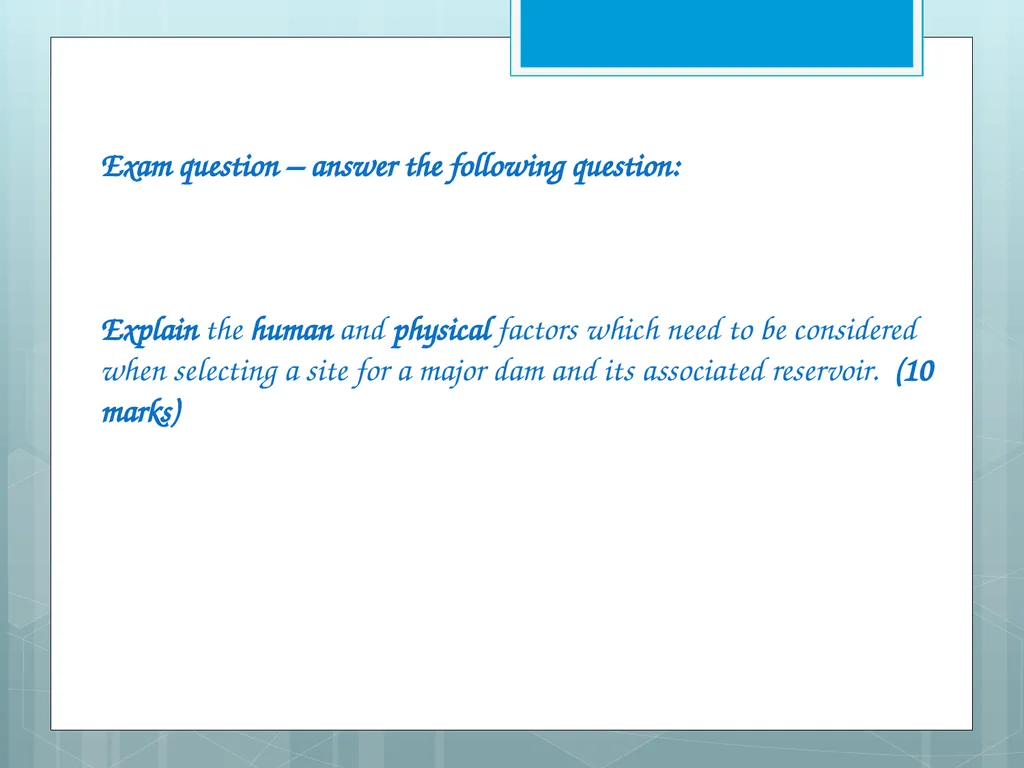 River Basin Management Higher Geography Structure - slide 10 of 14