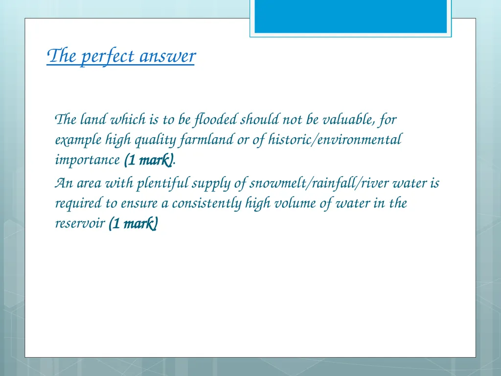 River Basin Management Higher Geography Structure - slide 13 of 14