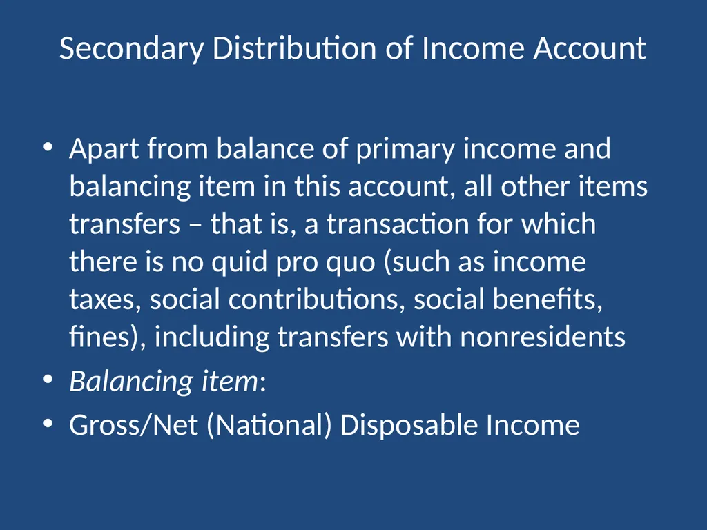 System of National Accounts Training of Trainers - slide 14 of 23