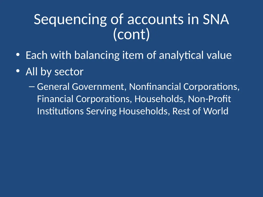 System of National Accounts Training of Trainers - slide 8 of 23