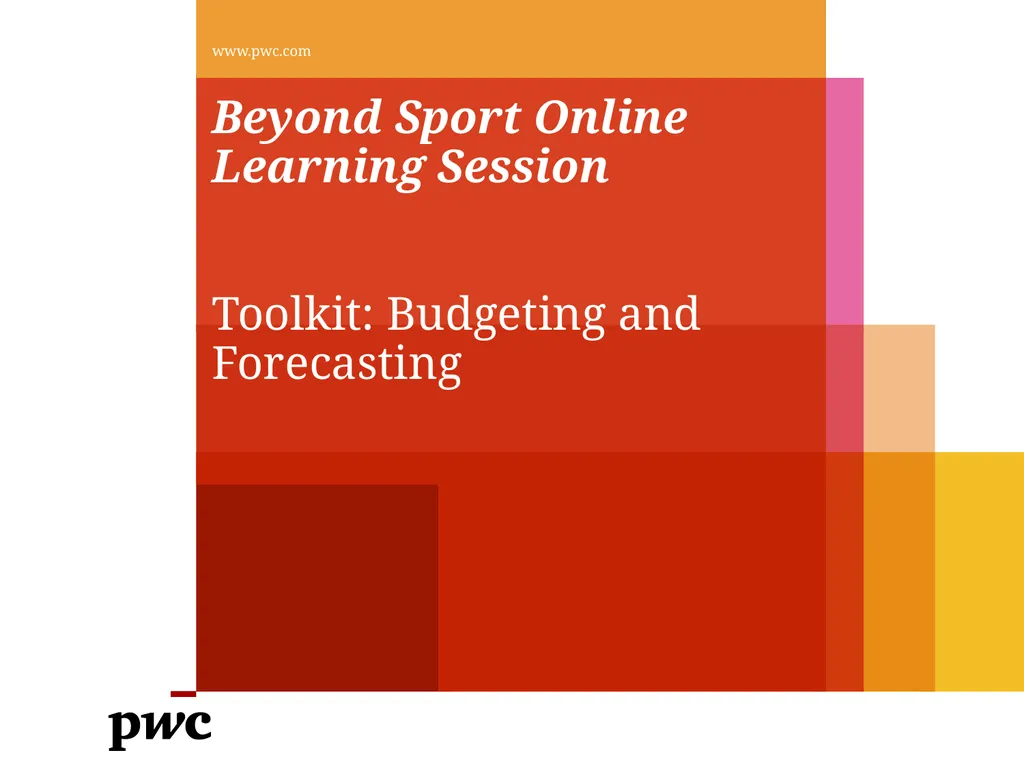 Beyond Sport Online Learning Session Toolkit: - slide 1 of 25