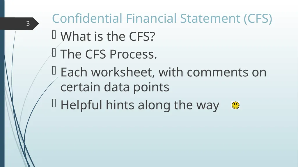 CFS Training 8/20/2020 1 Prayer In his First - slide 3 of 25