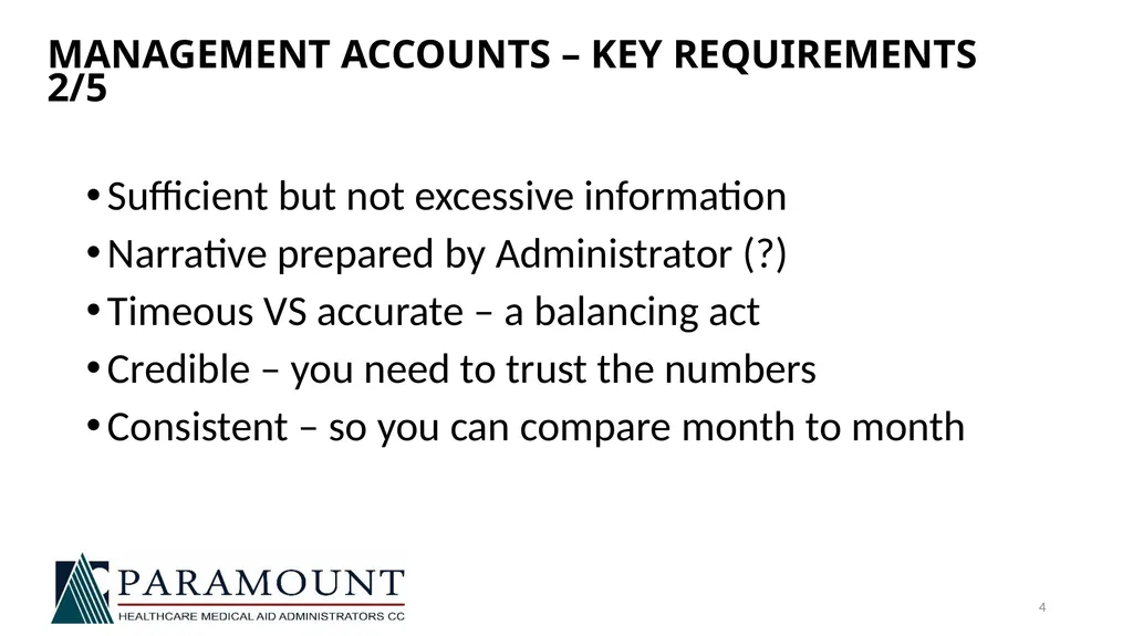 NAMAF TRUSTEE TRAINING 21 JULY 2018 FINANCIAL - slide 4 of 19