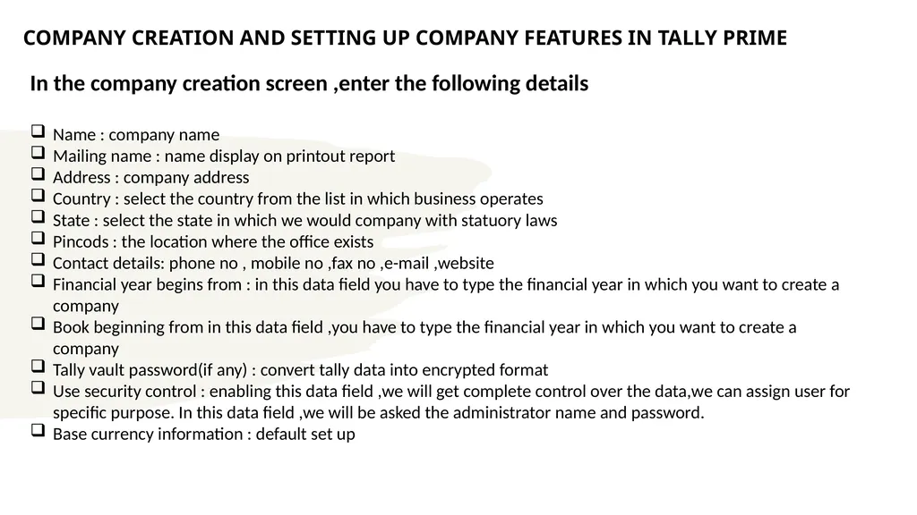 TALLY PRIME PART-A INFORMATION TECHNOLOGY MODULE 2 - slide 13 of 111