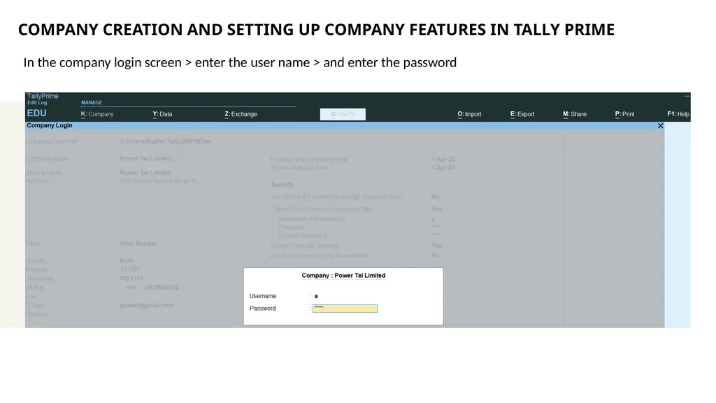 TALLY PRIME PART-A INFORMATION TECHNOLOGY MODULE 2 - slide 15 of 111